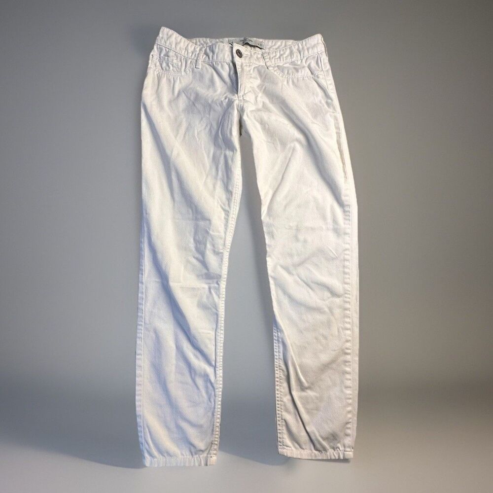 Abercrombie & Fitch White Cotton Skinny Pants Size 4